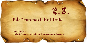 Mármarosi Belinda névjegykártya